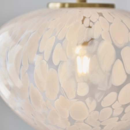 Lampa wisząca szklana mosiężna 1-punktowa 98815 z serii MALI - Endon Lighting