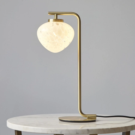 Lampa stołowa mosiężna ze szklanym kloszem 98817 z serii Mali - Endon Lighting