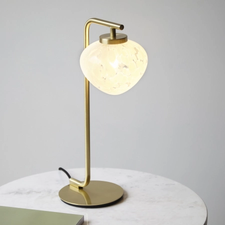 Lampa stołowa mosiężna ze szklanym kloszem 98817 z serii Mali - Endon Lighting