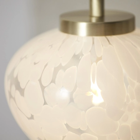 Lampa stołowa mosiężna ze szklanym kloszem 98817 z serii Mali - Endon Lighting