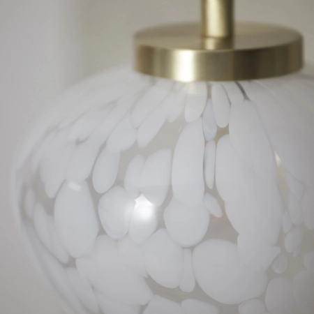Lampa stołowa mosiężna ze szklanym kloszem 98817 z serii Mali - Endon Lighting