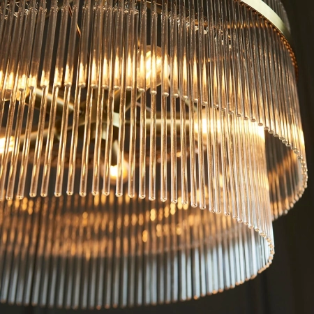 Lampa wisząca mosiężna szklana 5-punktowa 99166 z serii Marietta - Endon Lighting