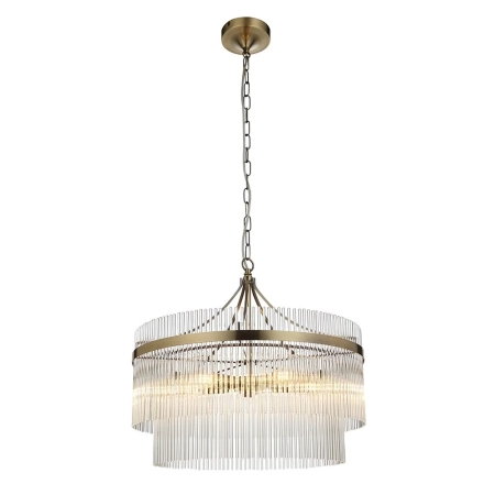 Lampa wisząca mosiężna szklana 5-punktowa 99166 z serii Marietta - Endon Lighting