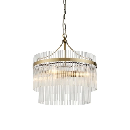 Lampa wisząca mosiężna szklana 3-punktowa 99167 z serii Marietta - Endon Lighting