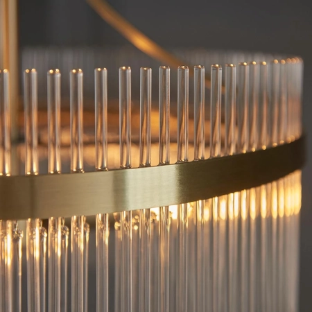 Lampa wisząca mosiężna szklana 3-punktowa 99167 z serii Marietta - Endon Lighting