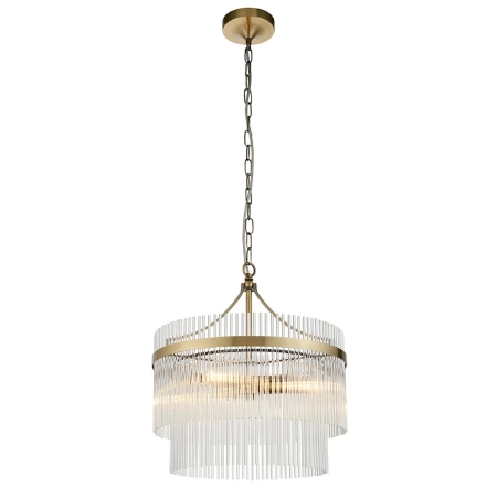 Lampa wisząca mosiężna szklana 3-punktowa 99167 z serii Marietta - Endon Lighting