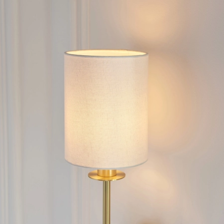 Kinkiet mosiężny z białym abażurem 99496 z serii Sancerre - Endon Lighting