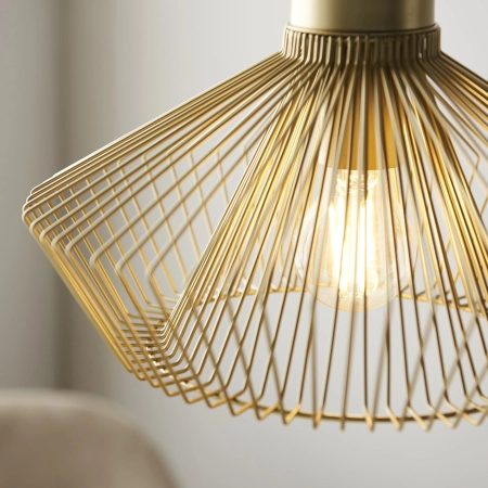 Lampa wisząca metalowa złota ażurowa 31cm 99498 z serii Kimberley - Endon Lighting