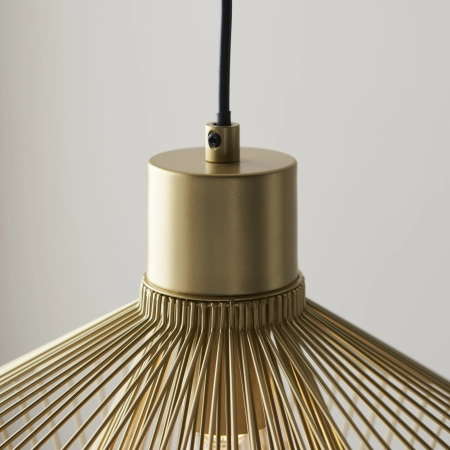 Lampa wisząca metalowa złota ażurowa 31cm 99498 z serii Kimberley - Endon Lighting