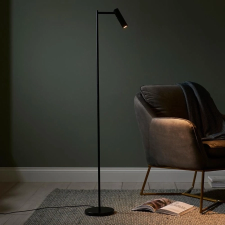 Lampa podłogowa metalowa czarna LED 99772 z serii Dedicated Reader - Endon Lighting