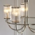 Lampa wisząca niklowana 5-punktowa z prążkowanym szkłem 100014 z serii Henbury - Endon Lighting
