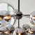 Lampa wisząca czarna 11-punktowa z dymionymi kloszami 101147 z serii OSCAR - Endon Lighting