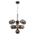 Lampa wisząca czarna 11-punktowa z dymionymi kloszami 101147 z serii OSCAR - Endon Lighting