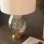 Lampa stołowa szklana szampańska z abażurem 101150 z serii ELIN DIMPLE - Endon Lighting