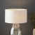 Lampa stołowa szklana szampańska z abażurem 101150 z serii ELIN DIMPLE - Endon Lighting