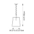 Lampa wisząca czarna metalowa szklana 1-punktowa 101541 z serii Hurst - Endon Lighting
