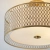 Lampa sufitowa złota metalowa z tkaniną 43cm 101568 z serii Cordero - Endon Lighting