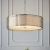 Lampa wisząca złota metalowa z tkaniną 56cm 101569 z serii Cordero - Endon Lighting