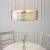 Lampa wisząca złota metalowa z tkaniną 56cm 101569 z serii Cordero - Endon Lighting