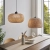 Lampa wisząca rattanowa ażurowa czarna 43cm 101572 z serii Bali - Endon Lighting