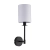 Kinkiet czarny metalowy z białym abażurem 101660 z serii Sancerre - Endon Lighting