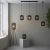 Lampa stołowa czarna drewniana ażurowa 101674 z serii Mathias - Endon Lighting