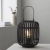 Lampa stołowa czarna drewniana ażurowa 101674 z serii Mathias - Endon Lighting