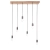 Lampa wisząca drewniano-metalowa 6-punktowa 101684 z serii Stellan - Endon Lighting