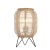 Lampa stołowa drewniana z rattanowym kloszem 101686 z serii Zaire - Endon Lighting
