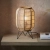 Lampa stołowa drewniana z rattanowym kloszem 101686 z serii Zaire - Endon Lighting