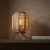 Lampa stołowa drewniana z rattanowym kloszem 101686 z serii Zaire - Endon Lighting