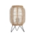 Lampa stołowa drewniana z rattanowym kloszem 101686 z serii Zaire - Endon Lighting