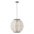 Lampa wisząca okrągła z drewna i tkaniny 47cm 101688 z serii Zaire - Endon Lighting