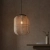 Lampa wisząca czarna z drewnem i ażurowym kloszem 101689 z serii Zaire - Endon Lighting