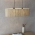 Lampa wisząca podłużna czarna z rattanowym kloszem 101692 z serii Longshore - Endon Lighting