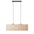 Lampa wisząca podłużna czarna z rattanowym kloszem 101692 z serii Longshore - Endon Lighting