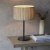 Lampa stołowa czarna z teksturowanym abażurem 101693 z serii Longshore - Endon Lighting