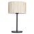 Lampa stołowa czarna z teksturowanym abażurem 101693 z serii Longshore - Endon Lighting
