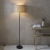 Lampa podłogowa czarna metalowa z abażurem 161cm 101694 z serii Longshore - Endon Lighting
