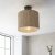 Plafon sufitowy okrągły z naturalnym abażurem 101695 z serii LONGSHORE - Endon Lighting