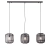 Lampa wisząca czarna metalowo-drewniana 3-punktowa 101698 z serii MATHIAS - Endon Lighting
