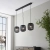 Lampa wisząca czarna metalowo-drewniana 3-punktowa 101698 z serii MATHIAS - Endon Lighting