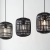 Lampa wisząca czarna metalowo-drewniana 3-punktowa 101698 z serii MATHIAS - Endon Lighting