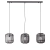 Lampa wisząca czarna metalowo-drewniana 3-punktowa 101698 z serii MATHIAS - Endon Lighting