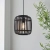 Lampa wisząca czarna metalowo-drewniana 22cm 101700 z serii Mathias - Endon Lighting