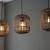 Lampa wisząca 3-punktowa drewniana czarna 101775 z serii MATHIAS - Endon Lighting