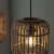 Lampa wisząca 3-punktowa drewniana czarna 101775 z serii MATHIAS - Endon Lighting