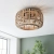 Plafon bambusowy czarny 40cm 1-punktowy 101776 z serii MATHIAS - Endon Lighting
