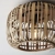 Plafon bambusowy czarny 40cm 1-punktowy 101776 z serii MATHIAS - Endon Lighting