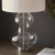 Lampa stołowa szklana z białym abażurem 102676 z serii KELDA - Endon Lighting